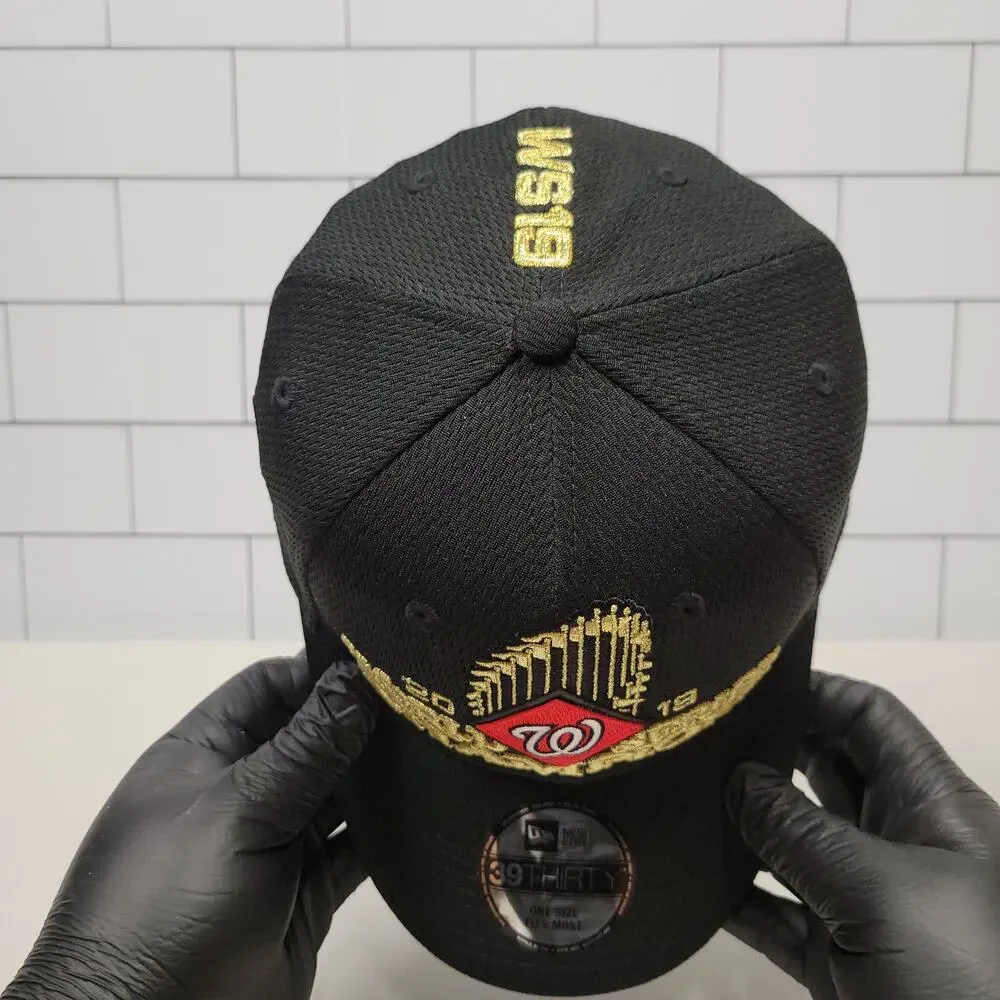 New Era 39THIRTY Washington Nationals 2019 World Series Champions Hat Black